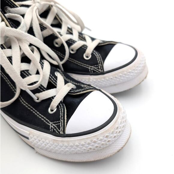 Converse Chuck Taylor All Star Canvas Platform High Top Shoes Kids Black US5.5 - Picture 9 of 14